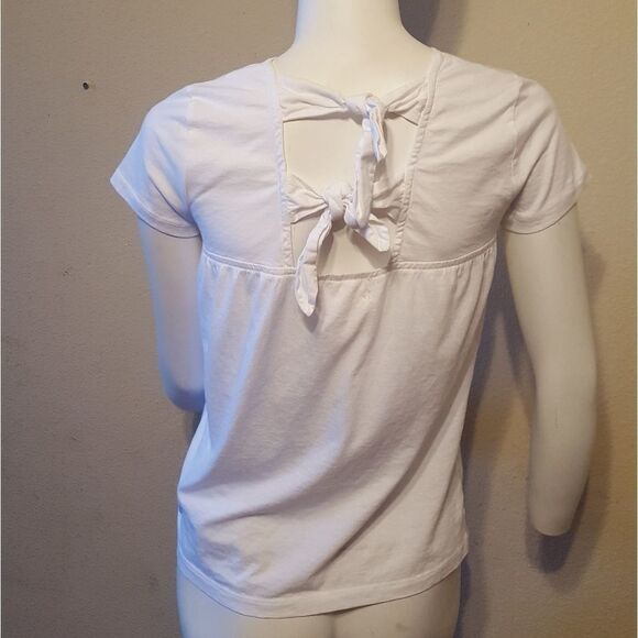 1901 Tie Back Cotton Tee - Size XS - Picture 4 of 8
